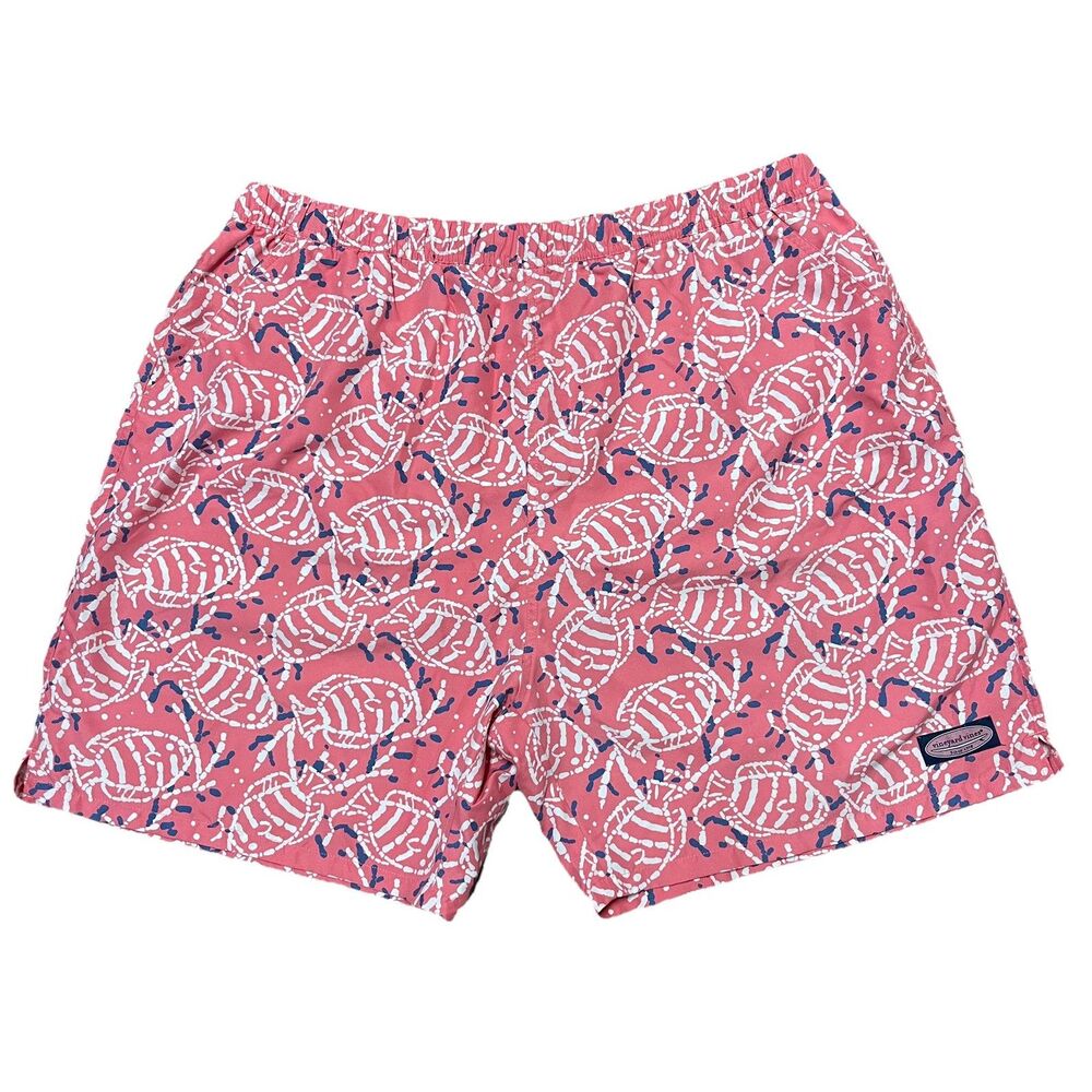Vineyard Vines Men’s Swim Trunks Size XXL Crappy Style Tropical Fish Lined EUC